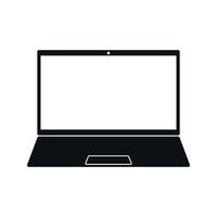 estilo plano de vetor de ícone de laptop em design moderno em fundo em branco