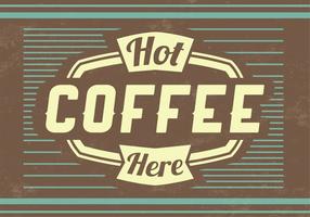 Hot Coffee Vector Background