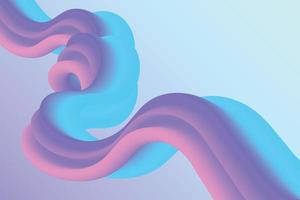 fundo gradiente líquido violeta e azul. composição fluida abstrata. ilustração de forma suave iridescente na moda vetor