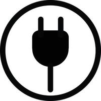 conecte o ícone. símbolo de plugue elétrico. vetor