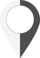 ícone de ponto do mapa. ícone de localização do ponteiro de pino. sinal de ponto de pino. símbolo do mapa. vetor