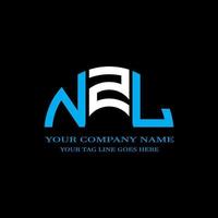 design criativo do logotipo da letra nzl com gráfico vetorial vetor
