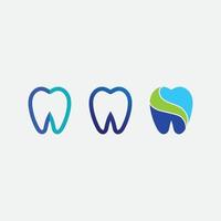 atendimento odontológico e ilustração vetorial de modelo de logotipo de dente vetor