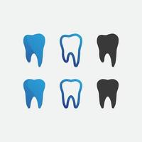 atendimento odontológico e ilustração vetorial de modelo de logotipo de dente vetor