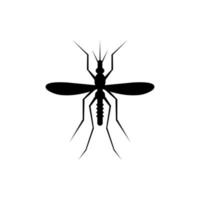ícone de mosquito, ilustração vetorial isolada no fundo branco. vetor