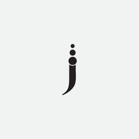 elementos de modelo de design de ícone de logotipo letra j vetor