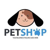 ilustração de logotipo de vetor de loja de animais é um modelo de logotipo limpo e profissional adequado para qualquer empresa ou identidade pessoal relacionada a amantes de animais