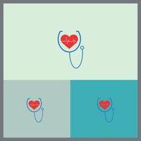 designs de logotipos icônicos médicos e de saúde vetor