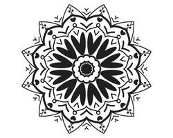 belo design de mandala - estilo flor com arte decorativa vetor