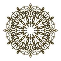 elemento de design de vetor decorativo circular de arte mandala redonda abstrata