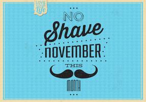 Vintage no shave november vector background