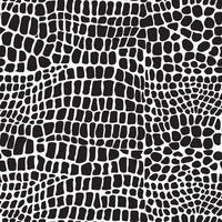 padrão de ilustração vetorial perfeita de efeito de pele de crocodilo isolado no fundo branco vetor