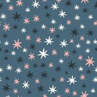 padrão sem emenda com estrelas diferentes. textura de crianças criativas para tecido, embrulho, têxtil, papel de parede, vestuário. ilustração vetorial. impressão de crianças fofas. vetor