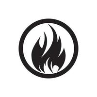 design de ilustração vetorial de logotipo de fogo vetor