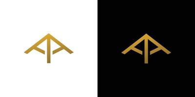 design de logotipo de iniciais de letra aa moderno e exclusivo vetor