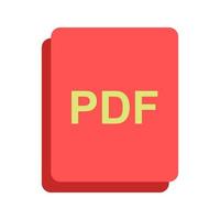 imagem como ícone multicolorido plano pdf vetor