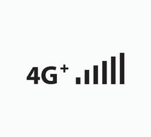 4g ícone vector ilustração logotipo estilo plano na moda