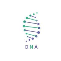 ícone do logotipo do DNA. molécula de estrutura. ilustração vetorial vetor