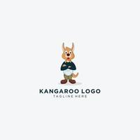canguru animal logo design universidade da austrália. vetor
