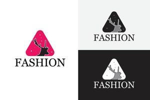 modelo de design de logotipo de moda vetor