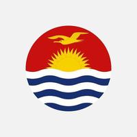 país kiribati. bandeira de kiribati. ilustração vetorial. vetor