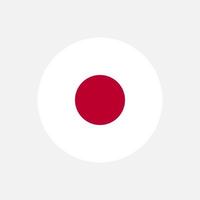 país japão. bandeira do japão. ilustração vetorial. vetor