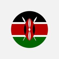 país Quênia. bandeira do Quênia. ilustração vetorial. vetor