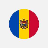 país moldávia. bandeira da Moldávia. ilustração vetorial. vetor