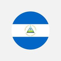 país Nicarágua. bandeira da Nicarágua. ilustração vetorial. vetor