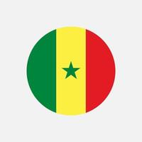 país senegal. bandeira do senegal. ilustração vetorial. vetor