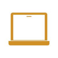 laptop ilustrado em um fundo branco vetor