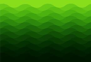 gradientes verdes curva onda ilustração vetorial abstrato vetor