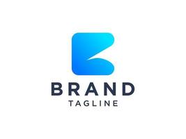 abstrato letra inicial c logotipo. estilo de origami de forma azul isolado no fundo branco. elemento de modelo de design de logotipo circular de vetor plano para logotipos de negócios, tecnologia e branding.