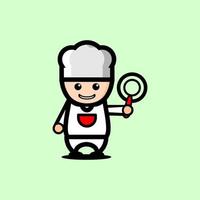 chef personagem fofo vetor