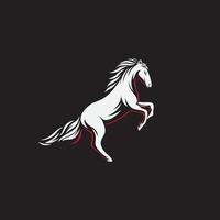 design de logotipo de cavalo. ilustração de animais. vetor