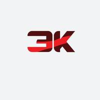 ícone 3k para o logotipo do monograma de iniciais de negócios