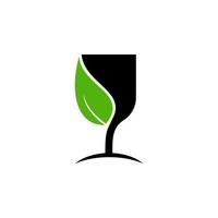 modelo de vetor de design de logotipo de vinho