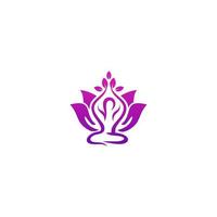 modelo de vetor de logotipo de ioga