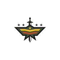 logotipos militares emblemas símbolos do exército estoque vetor