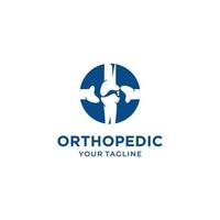 modelo de vetor de design de logotipo ortopédico