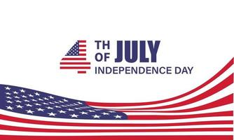 4 de julho dia da independência. ilustração vetorial vetor