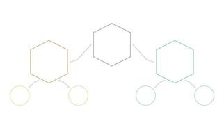 fluxograma linear. ilustração de planejamento de negócios, gráfico e diagrama infográfico vetor