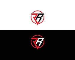 logotipo da letra rr e design de elemento vetorial de ícone vetor