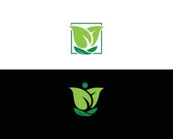 folha verde ecologia natureza logotipo elemento vetor. vetor