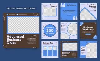 agência de negócios modelo de mídia social para marketing digital e promoção de venda de negócios vetor