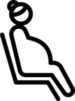 ilustração vetorial de mulher grávida em ícones de símbolos.vector de qualidade background.premium para conceito e design gráfico. vetor