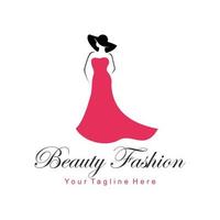 logotipo de moda beleza vetor