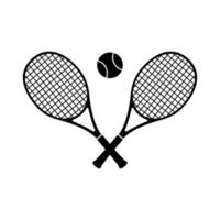 vetor de raquetes de tênis