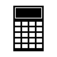 calculadora ilustrada em um fundo branco vetor