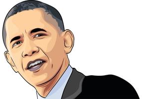 Retrato livre do vetor de Obama